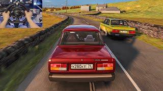 Lada 2107 & Volvo 242 Turbo Illegal Street Racing in UK! - Assetto Corsa | Moza R5