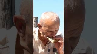 Village Life Azerbaijan: Cooking Qutab on Sadj ​​| Grandma & Grandpa's Countryside Recipe