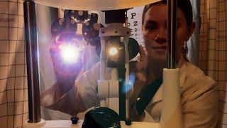 ASMR Optometrist Detailed Eye Exam | Slit Lamp, Light Triggers