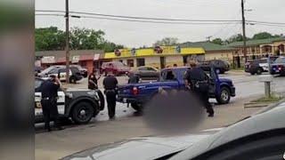 Two dead after San Antonio police officer shot in hand exchanged gunfire with suspects, chief says