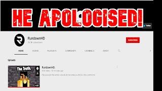 RundownHD's NEWEST Apology Video!-Minecraftians