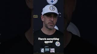 Aaron Rodgers on why the Steelers were the right fit #Steelers #NFL #Shorts