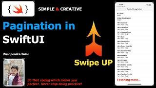 How to integrate pagination in SwiftUI