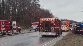 4 children flown to hospital after car overturns on Suitland Parkway in Maryland