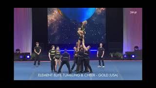 Element Elite Tumbling and Cheer - GOLD  The Cheerleading Worlds Day 1 April 27, 2024