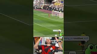 XQC uses his shadow clone to kick the ball