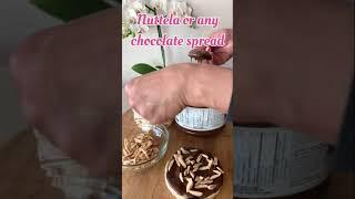 ENJOY your Nutella Rice Cake without the Blood Sugar Spike️#shorts #nutella #nuts #ricecake