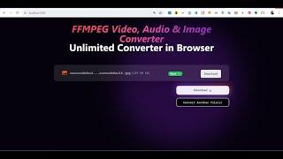 Build a Next.js FFMPEG WASM Unlimited Image,Video & Audio Converter in Browser Using TypeScript