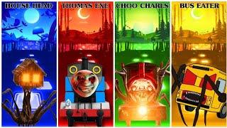 Thomas Train Exe vs Bus Eater vs Choo Choo Charles vs House Head - Tiles Hop EDM Rush