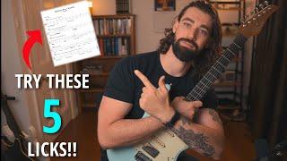 INTERESTING Sounding PENTATONIC LICKS | Improvisation Lesson