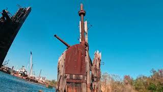 Packrafting around Curtis Creek ship graveyard