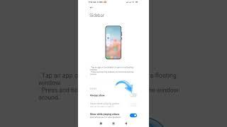 How to on sidebar options | sidebar application open | running two application#mi