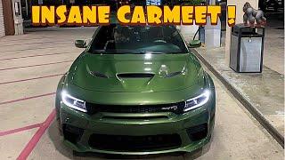 Dodge Charger Hellcat Srt Goes To Insane Car Meet !