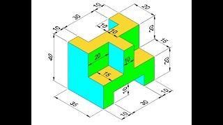 Iso-metric Drawing In AutoCAD for Beginners | Exercise 3 | Basics to Advance