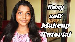 Self Makeupwith Minimal products / For Beginners step by step Makeup tutorial ️@SSBridalStudio