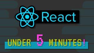 Learn REACT JS in under 5 MINUTES (2020)