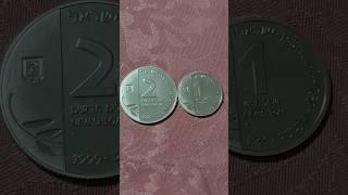 СЕРЕБРО ИЗРАИЛЯ 1999г.МИЛЕНИУМ 1 ШЕКЕЛЬ 30мм.14.4гр. и 2 ШЕКЕЛЯ 38.7мм.28.8гр. 925 серебро .