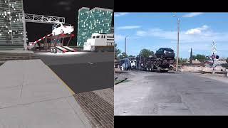 ROBLOX Crash Town vs Real Life Train Crashes - Gameplay with Trains Crashing #6