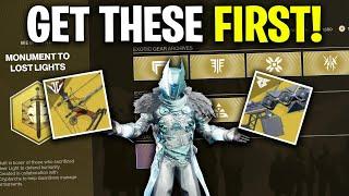 TOP 10 BEST EXOTICS To Buy For Solo Players Destiny 2 | Monument To Lost Lights Guide | Final Shape