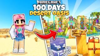 I survived 100 Days STRANDED in the DESERT in Minecraft! 