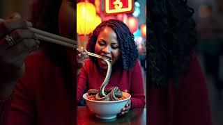 LADY EATING SNAKE