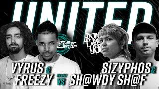 VYRUS & FREEZY vs. SIZYPHOS & SH@WDY SH@F | RAP BATTLE | FOB X DLTLLY | 2024