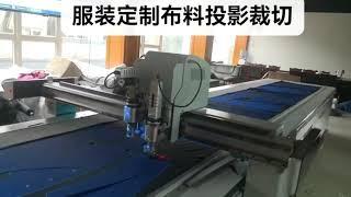 Digital Knife Cutting Machine with Wheel Knife and Projector for Making Clothes #PRT #cut #projector