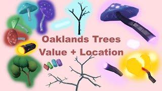 All OakLands trees map location + value [2023] / No longer updated \