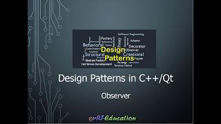 Design Patterns in C++/Qt - Observer