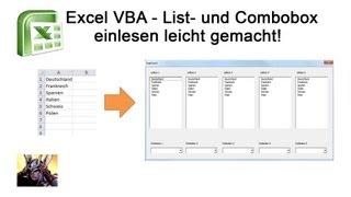 Excel VBA - Listbox, Combobox erstellen leicht gemacht!!!