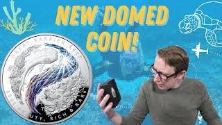 Beauty, Rich & Rare Great Barrier Reef $5 Domed Silver Coin - Coin Review