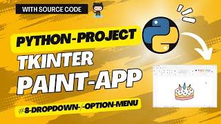 Drop Down Menu in Tkinter Python | Option Menu | Python Project Paint App - 8