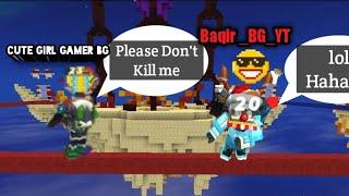 PVP with Omar Faruk BG & Cute Girl gamer BG (Baqir BG)#blockmangoadventure #gaming