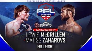 Lewis McGrillen vs Matiss Zaharovs | PFL Europe Newcastle | Showcase Fight