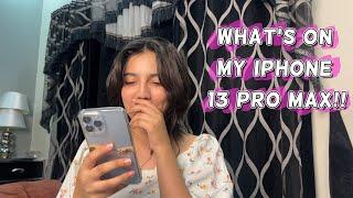 What’s on my iphone 13 pro max!! | Zainab Faisal | Sistrology