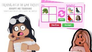 ROBLOX ADOPT ME: trading out of the game turtle! | offers I got! | by iiiluidaisy