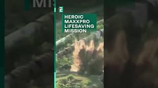  Ukrainian MaxPro armored vehicle another heroic mission near Chasiv Yar #shorts