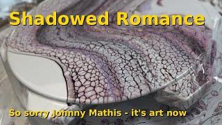 Shadowed Romance Fluid Art | Pouring on a Johnny Mathis LP | Pearl Swipe & Shimmer