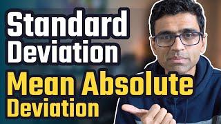 What is Standard Deviation and Mean Absolute Deviation | Math, Statistics for data science, ML