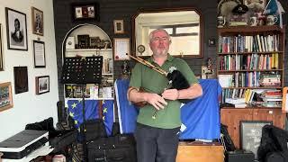 Pipe Major J K Cairns, on C smallpipes