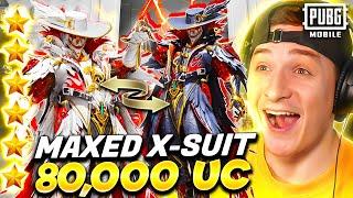 MAXED ARCANE JESTER X-SUIT WHITE & BLACK ($80,000 UC) PUBG MOBILE