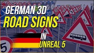 Game Ready German Road Signs — Traffic Signs for Unreal Engine #ue5