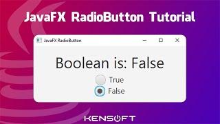 JavaFX RadioButton Tutorial | Perfect for beginners