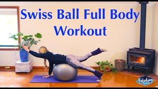 Full Body Swiss Ball Workout - Intermediate - 50 min