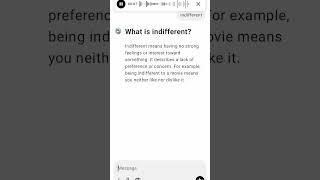 What is indifferent?