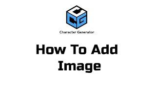 How To Add Image  (Amigo Character Generator) English