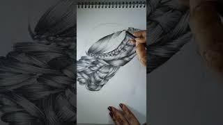 hairstyle drawing easy | #art #shorts #youtubeshorts | SOUJUZ DRAWING