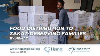 Food Distribution to Zakat deserving families by HEMAT