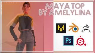 Clothing meshing process | Marvelous Designer, Blender, Zbrush, Substance painter to The Sims 4