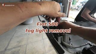 Fiat 500 fog light removal